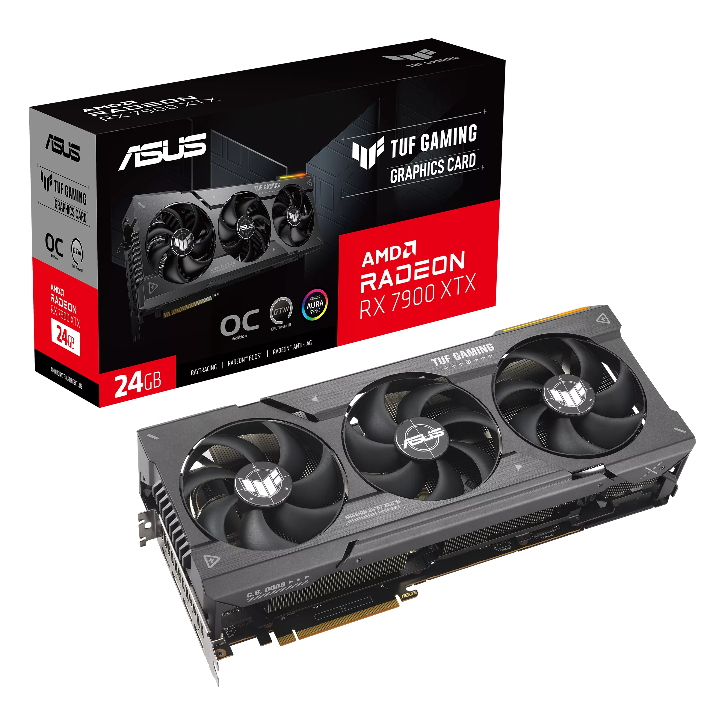 ASUS TUF Gaming Radeon™ RX 7900 XTX OC Edition 24GB GDDR6 - Graphics Card ASUS TUF Gaming Radeon™ RX 7900 XTX OC Edition 24GB GDDR6 - Graphics Card